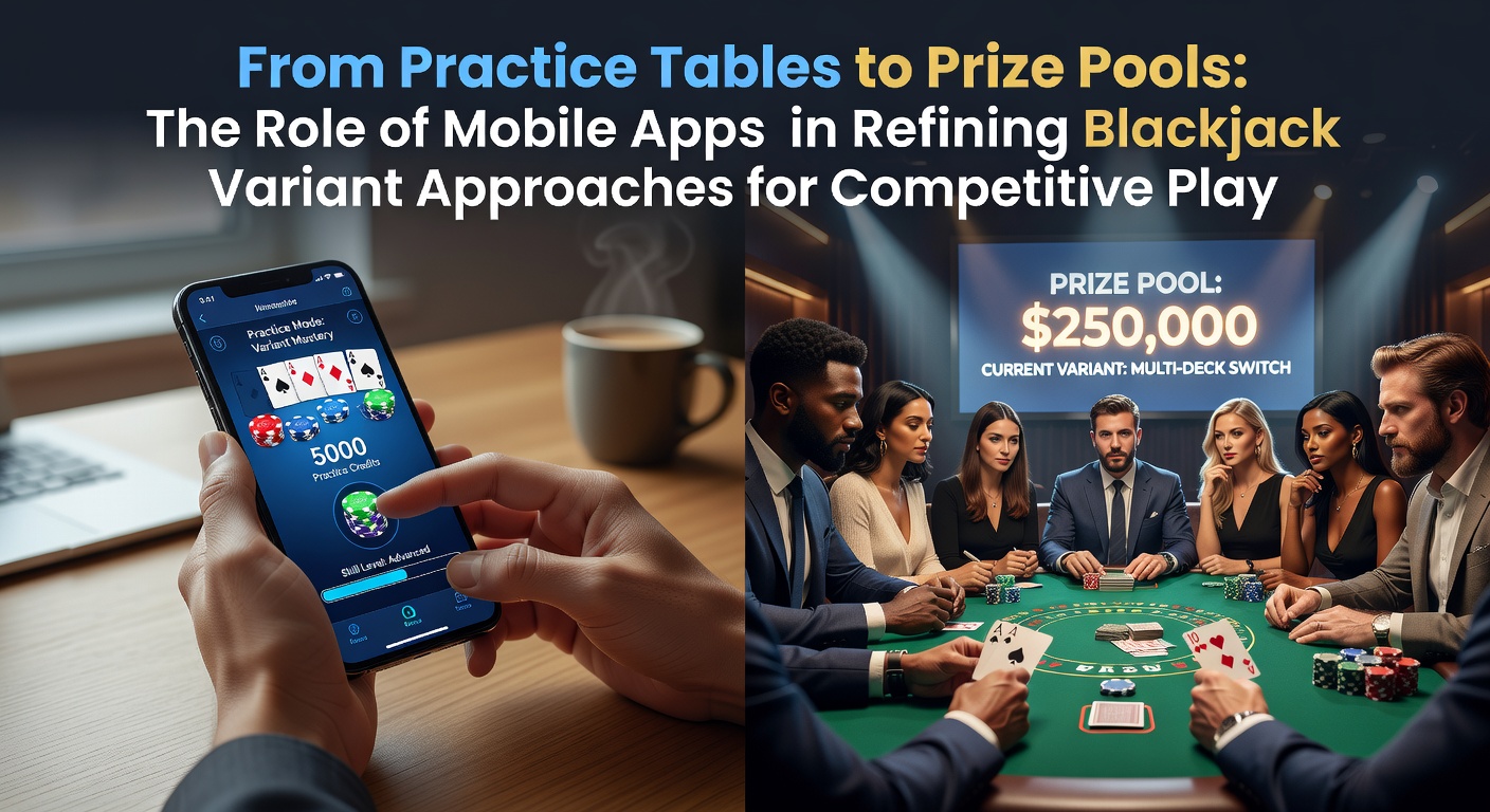 Mobile app interface showing blackjack variant practice tables with real-time analytics overlays