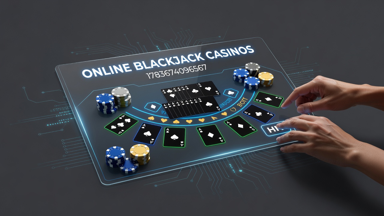 Online blackjack table interface showing multiple players at virtual casino