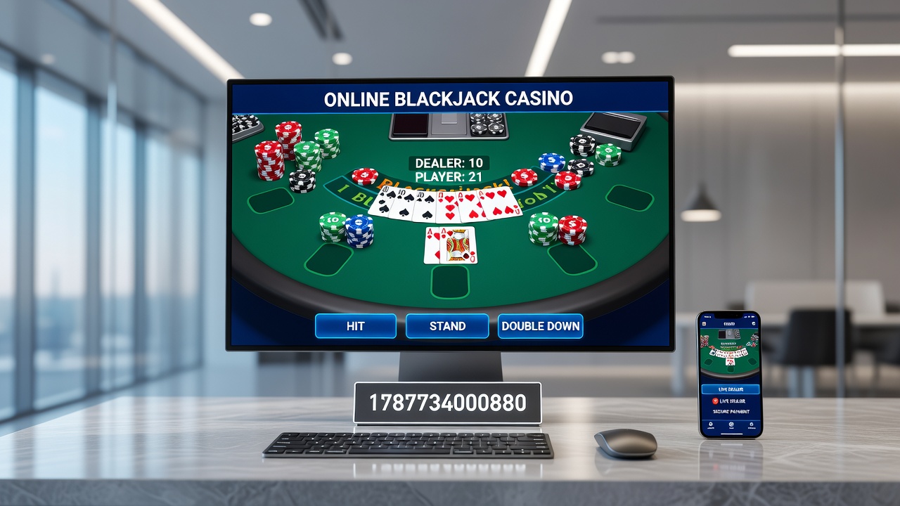 Live dealer blackjack table streamed from a professional studio with players placing bets in real time